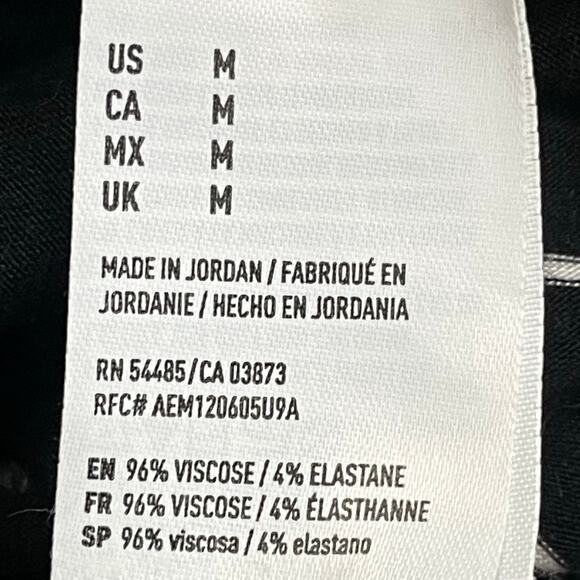 American Eagle Soft & Stretchy Black White Striped Side Cutout Mini Dress Sz M - Picture 5 of 8